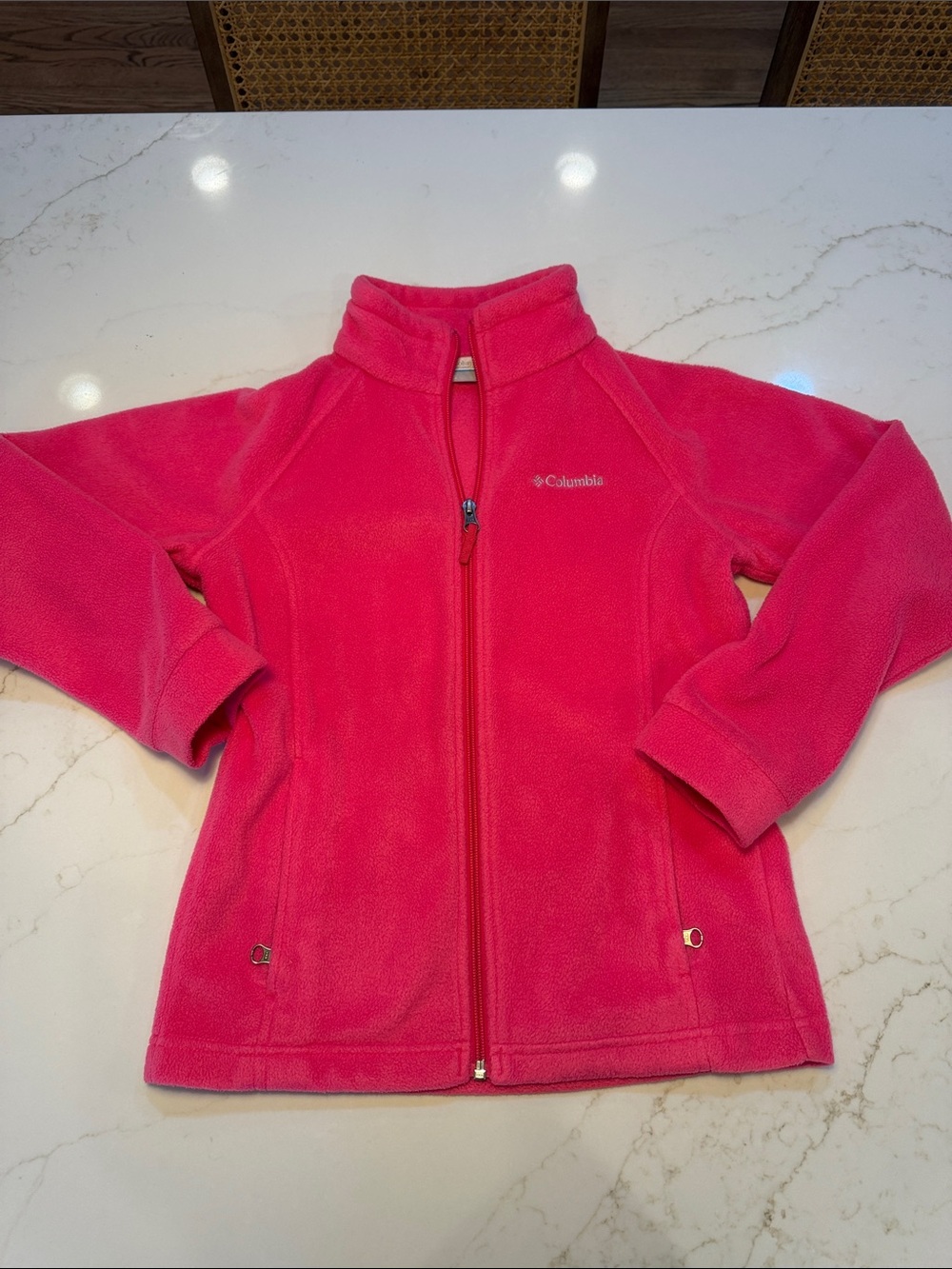Columbia Kids Hot Pink Full-Zip Fleece Jacket